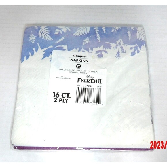 Frozen II 2 Birthday Party Pack Lot Plates Candle Craft Kit Napkins Tablecloth - Picture 5 of 11